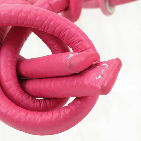 Authentic VASIC Vinyl Handbag Clear/Pink PVC/Leather - Picture 9 of 14